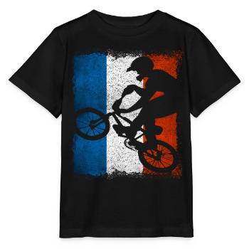 BMX France / bmx / Bmx / Bike / Fahrrad - BMX - Stanley/Stella MINI CREATOR Kids’ T-Shirt - black - Front - Mikhail (115cm)