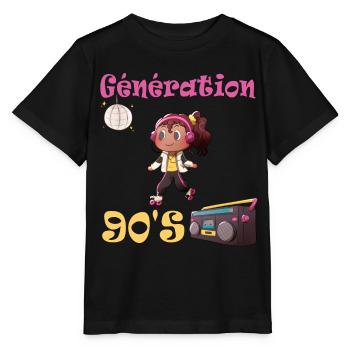 Design Inspired by 90's Dance Music - Stanley/Stella MINI CREATOR Kids’ T-Shirt - black - Front - Mikhail (115cm)