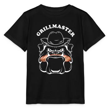 Grilling BBQ Boxer Dog Grill Master - Stanley/Stella MINI CREATOR Kids’ T-Shirt - black - Front - Mikhail (115cm)
