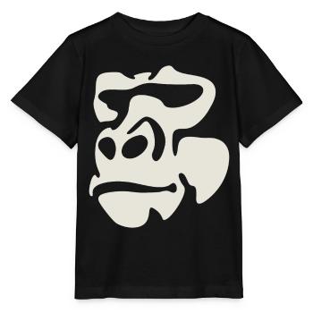 Gorille - T-shirt bio MINI CREATOR Stanley/Stella Enfant - noir - Devant - Mikhail (115cm)