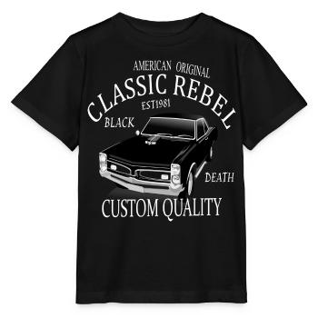 American Classic Rebell - Stanley/Stella Kinder T-Shirt MINI CREATOR  - Schwarz - Vorne - Mikhail (115cm)
