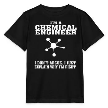 Best-seller ingénieur chimiste Tshirt, citation drôle - T-shirt bio MINI CREATOR Stanley/Stella Enfant - noir - Devant - Mikhail (115cm)