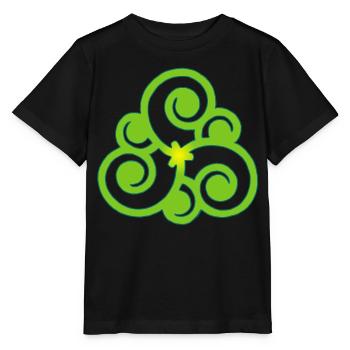 Fleur celte et nature - T-shirt bio MINI CREATOR Stanley/Stella Enfant - noir - Devant - Mikhail (115cm)
