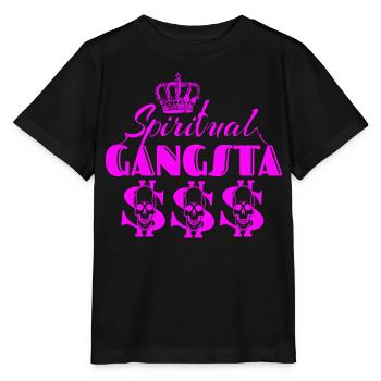 Fille de gangster spirituel - T-shirt bio MINI CREATOR Stanley/Stella Enfant - noir - Devant - Mikhail (115cm)