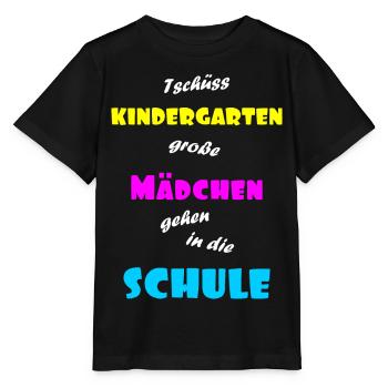 Einschulung Maedchen - Stanley/Stella Kinder T-Shirt MINI CREATOR  - Schwarz - Vorne - Mikhail (115cm)