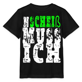 I have to shit - Stanley/Stella MINI CREATOR Kids’ T-Shirt - black - Front - Mikhail (115cm)