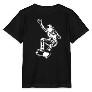 Skater - Stanley/Stella MINI CREATOR Kids’ T-Shirt - black - Front - Mikhail (115cm)