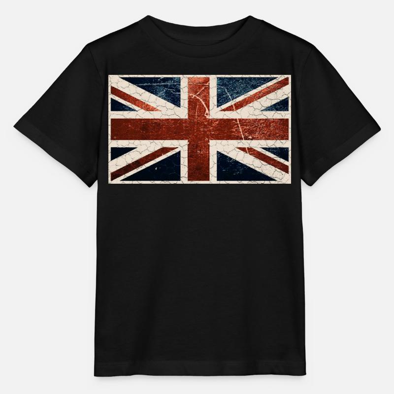 Drapeau anglais - T-shirt bio MINI CREATOR Stanley/Stella Enfant - noir