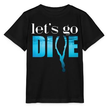 lets go dive - Stanley/Stella MINI CREATOR Kids’ T-Shirt - black - Front - Mikhail (115cm)