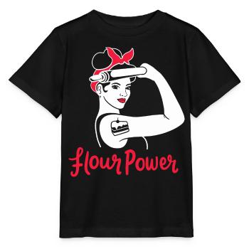 Baking women power feminism feminist baker - Stanley/Stella MINI CREATOR Kids’ T-Shirt - black - Front - Mikhail (115cm)