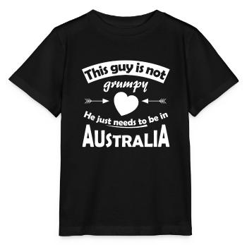 Australien Ferien - Stanley/Stella Kinder T-Shirt MINI CREATOR  - Schwarz - Vorne - Mikhail (115cm)