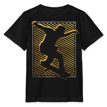 Skate | Skateboard | Skater | Skaten - Stanley/Stella Kinder T-Shirt MINI CREATOR  - Schwarz - Vorne - Mikhail (115cm)