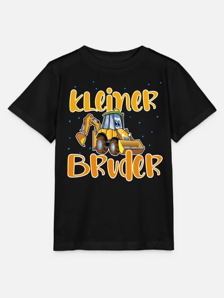 Kleiner Bruder Bagger - Stanley/Stella Kinder T-Shirt MINI CREATOR - Schwarz