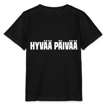 Hallo Guten Tag Finnisch - Stanley/Stella Kinder T-Shirt MINI CREATOR  - Schwarz - Vorne - Mikhail (115cm)