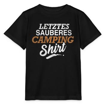 Letztes Sauberes Camping Shirt - Stanley/Stella Kinder T-Shirt MINI CREATOR  - Schwarz - Vorne - Mikhail (115cm)