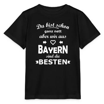 Bayern - Stanley/Stella Kinder T-Shirt MINI CREATOR  - Schwarz - Vorne - Mikhail (115cm)