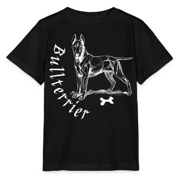 bull terrier - Stanley/Stella MINI CREATOR Kids’ T-Shirt - black - Front - Mikhail (115cm)
