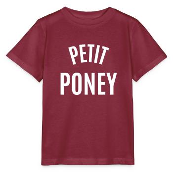 Kleine pony - Stanley/Stella Kinder-T-shirt MINI CREATOR  - bourgognerood - Voor - Kain (125cm)
