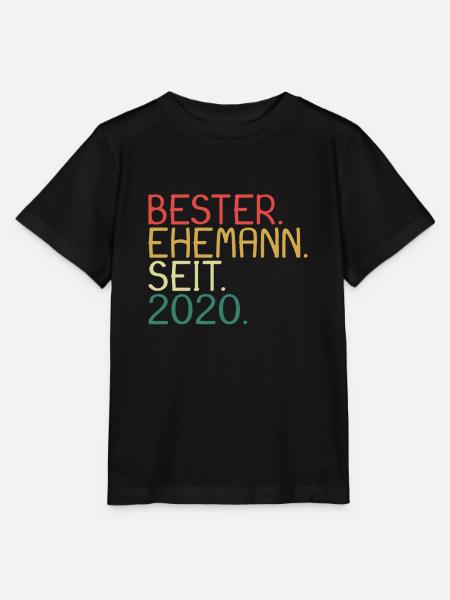 Bester Ehemann seit 2020 - Stanley/Stella Kinder T-Shirt MINI CREATOR  - Schwarz
