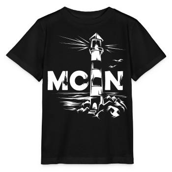 Moin Baltic Sea lighthouse symbol Baltic Sea North Sea - Stanley/Stella MINI CREATOR Kids’ T-Shirt - black - Front - Mikhail (115cm)