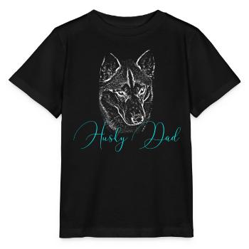 Silhouette de papa robuste écriture néon - T-shirt bio MINI CREATOR Stanley/Stella Enfant - noir - Devant - Mikhail (115cm)