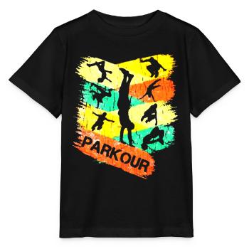 Parkour Freerunning Urban - Stanley/Stella MINI CREATOR Kids’ T-Shirt - black - Front - Mikhail (115cm)