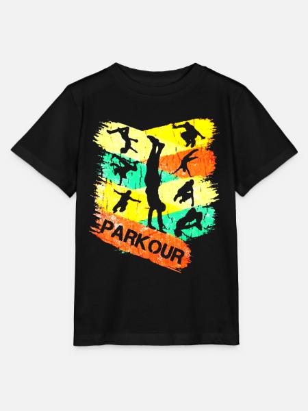 Parkour Freerunning Urban - Stanley/Stella Kinder T-Shirt MINI CREATOR - Schwarz