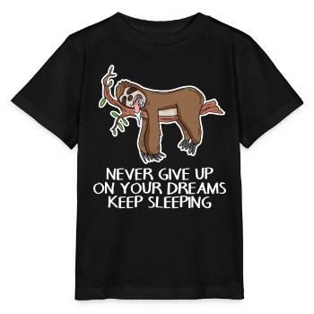 Ne laisse pas tes rêves dormir - T-shirt bio MINI CREATOR Stanley/Stella Enfant - noir - Devant - Mikhail (115cm)
