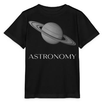 Astronomy - Stanley/Stella MINI CREATOR Kids’ T-Shirt - black - Front - Mikhail (115cm)