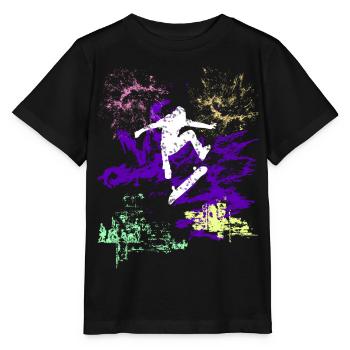 Skater - Stanley/Stella MINI CREATOR Kids’ T-Shirt - black - Front - Mikhail (115cm)