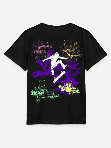 Skater - Stanley/Stella Kinder T-Shirt MINI CREATOR - Schwarz
