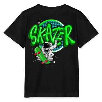 Skater - Stanley/Stella MINI CREATOR Kids’ T-Shirt - black - Front - Mikhail (115cm)