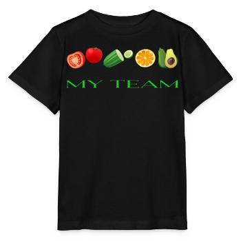 Vegetables - Stanley/Stella MINI CREATOR Kids’ T-Shirt - black - Front - Mikhail (115cm)