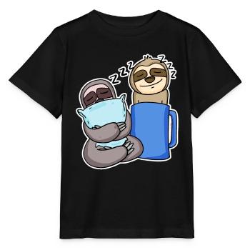 Paresseux - T-shirt bio MINI CREATOR Stanley/Stella Enfant - noir - Devant - Mikhail (115cm)