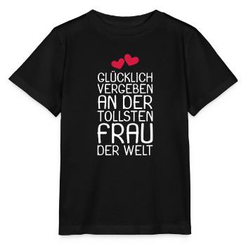 Glücklich vergeben - Stanley/Stella Kinder T-Shirt MINI CREATOR  - Schwarz - Vorne - Mikhail (115cm)