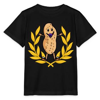 Lorbeerkranz Baby Erdnuss Geburt Geburtstag Kinder - Stanley/Stella Kinder T-Shirt MINI CREATOR  - Schwarz - Vorne - Mikhail (115cm)