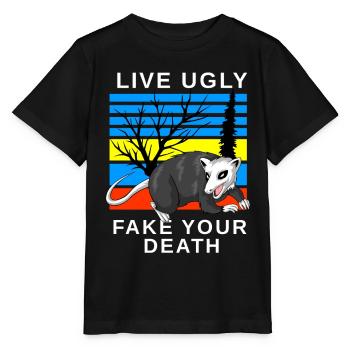 Opossum - Stanley/Stella Kinder T-Shirt MINI CREATOR  - Schwarz - Vorne - Mikhail (115cm)