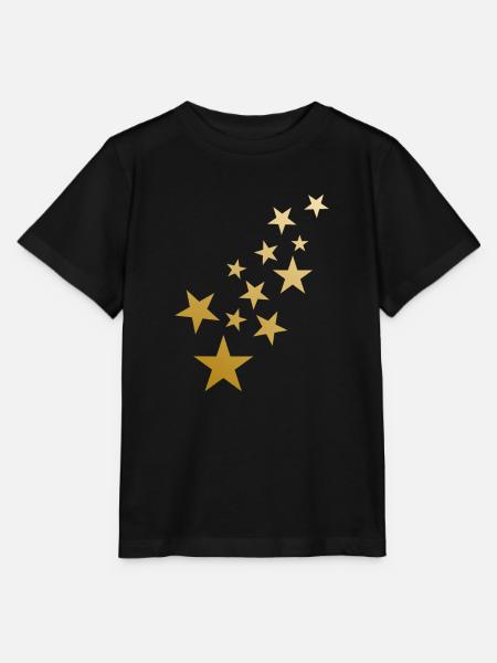 Sterne Muster - Stanley/Stella Kinder T-Shirt MINI CREATOR - Schwarz
