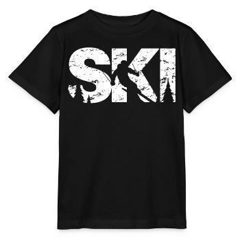 Ski - Stanley/Stella Kinder T-Shirt MINI CREATOR  - Schwarz - Vorne - Mikhail (115cm)