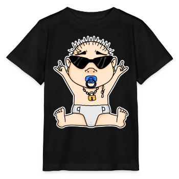 Cool Baby - T-shirt bio MINI CREATOR Stanley/Stella Enfant - noir - Devant - Mikhail (115cm)