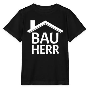 Bauherr Baumeister Hausbau Geschenk - Stanley/Stella Kinder T-Shirt MINI CREATOR  - Schwarz - Vorne - Mikhail (115cm)
