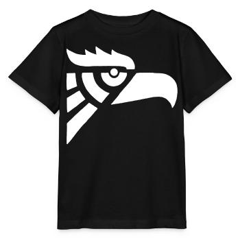 Tête d'aigle blanc aztèque - T-shirt bio MINI CREATOR Stanley/Stella Enfant - noir - Devant - Mikhail (115cm)
