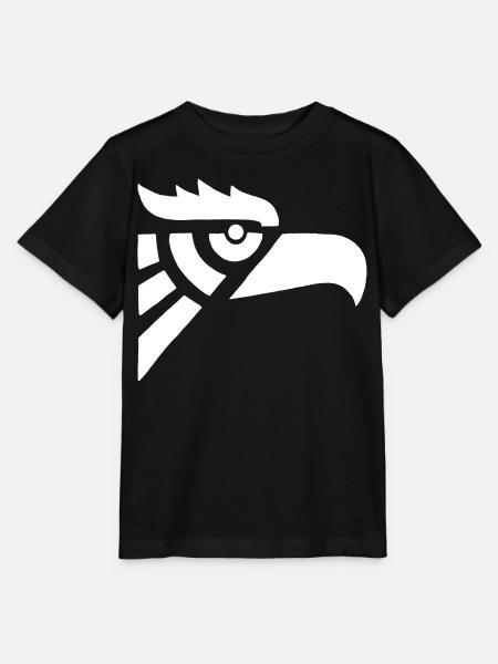 Adlerkopf weiß aztekisch - Stanley/Stella Kinder T-Shirt MINI CREATOR  - Schwarz