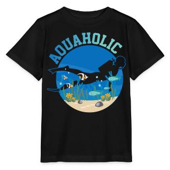 Taucher Tauchen - Stanley/Stella Kinder T-Shirt MINI CREATOR  - Schwarz - Vorne - Mikhail (115cm)