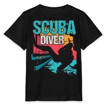 Plongée Scuba Plongée - T-shirt bio MINI CREATOR Stanley/Stella Enfant - noir - Devant - Mikhail (115cm)