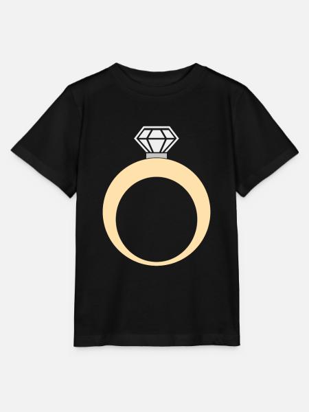 Anillo anillo de compromiso anillo de boda - Camiseta para niños MINI CREATOR de Stanley/Stella - negro