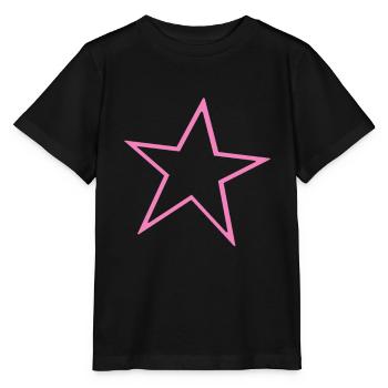Stern Rosa - Stanley/Stella Kinder T-Shirt MINI CREATOR  - Schwarz - Vorne - Mikhail (115cm)