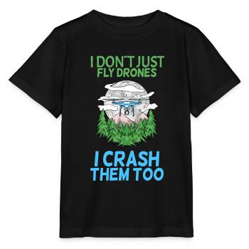 Drone - T-shirt bio MINI CREATOR Stanley/Stella Enfant - noir - Devant - Mikhail (115cm)