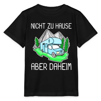 Wohnmobil Blau - Stanley/Stella Kinder T-Shirt MINI CREATOR  - Schwarz - Vorne - Mikhail (115cm)