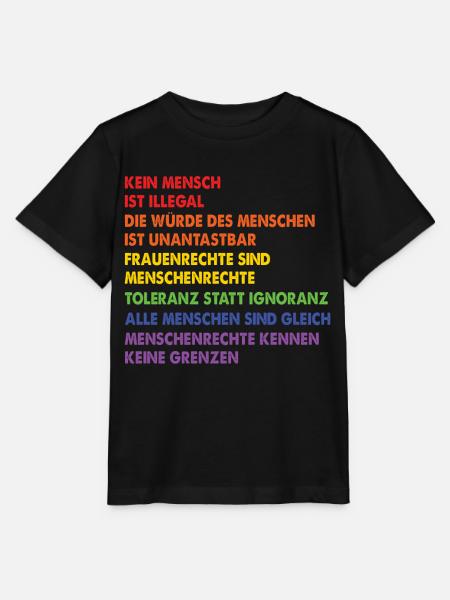 Menschrechte Gleichheit Gleichberechtigung - Stanley/Stella Kinder T-Shirt MINI CREATOR  - Schwarz